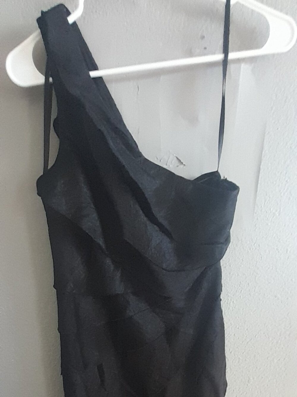 LONDON TIMES Black One sided dress 10